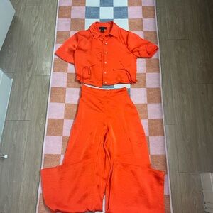 House of Harlow 1960 Bright Orange Jumpsuit